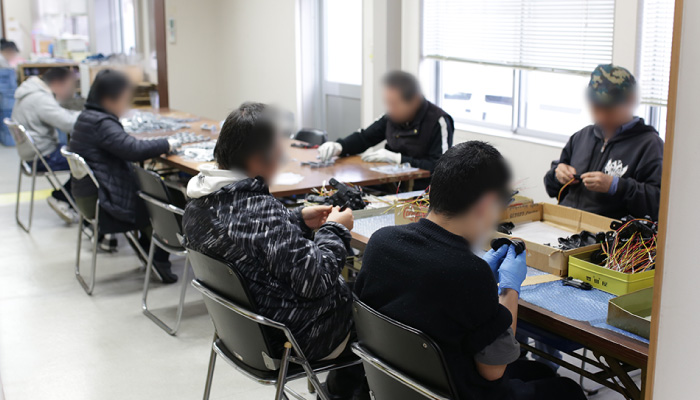 就労継続支援B型作業所の様子